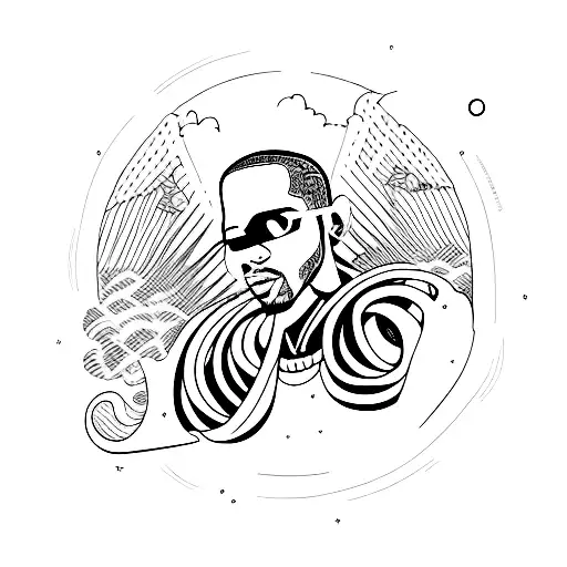 Kid Cudi tattoo design idea