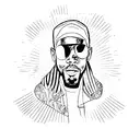Kid Cudi tattoo design idea