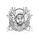 Kid Cudi tattoo design idea