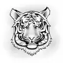 Tiger tattoo design idea