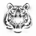 Tiger tattoo design idea