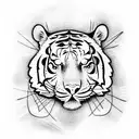 Tiger tattoo design idea