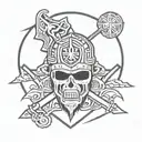Raiders logo tattoo design idea