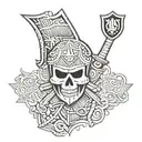 Raiders logo tattoo design idea