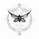 Moon moth carp tattoo design idea