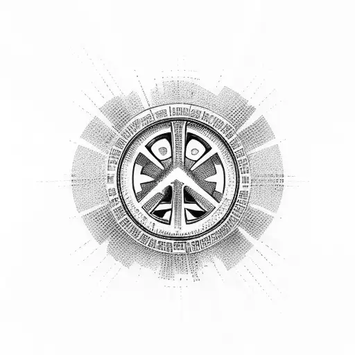 freedom , yolo , peace , respect cross tattoo design idea