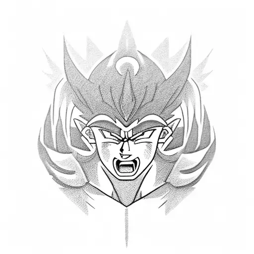 broly tattoo design idea