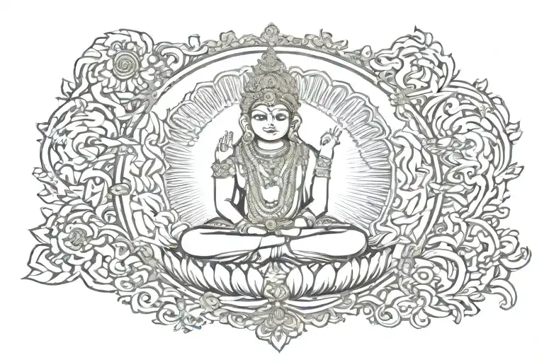 Aham Brahmasmi tattoo design idea