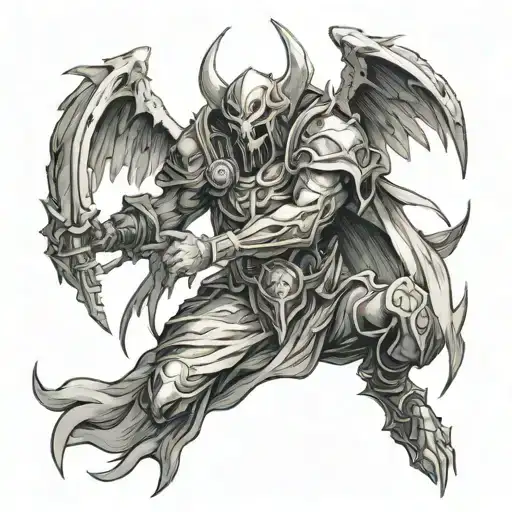albedo overlord tattoo design idea