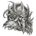albedo overlord tattoo design idea