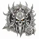 albedo overlord tattoo design idea