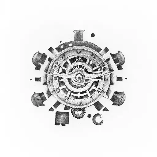 For my right wrist. I want to incorporate old keys, clocks, and gears. Background and style of Starry Night. Some influe tattoo design idea