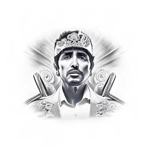 tony montana tattoo design idea