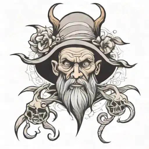hermit tattoo design idea