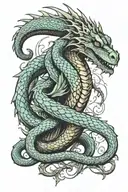 basilisk tattoo design idea