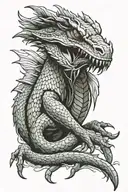 basilisk tattoo design idea