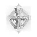 Christian Cross on 3 mountain tattoo design idea