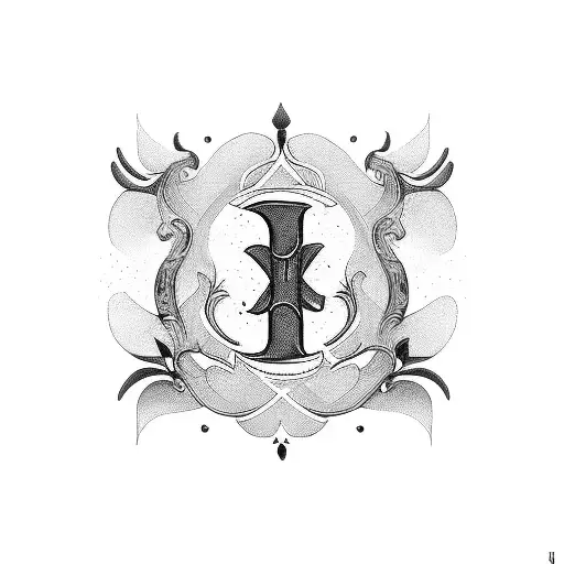 family initial's ZBFC tattoo design idea