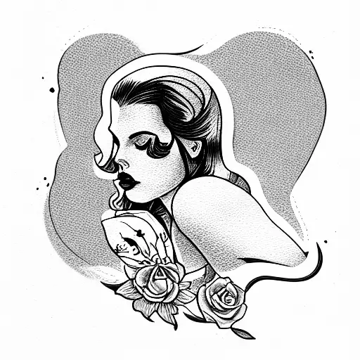 Lana Del Rey Born to Die tattoo design idea