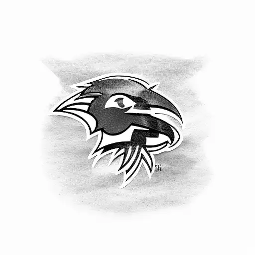 Dotwork 'Baltimore Ravens With Baltimore Orioles' Tattoo Idea - BlackInk  AI