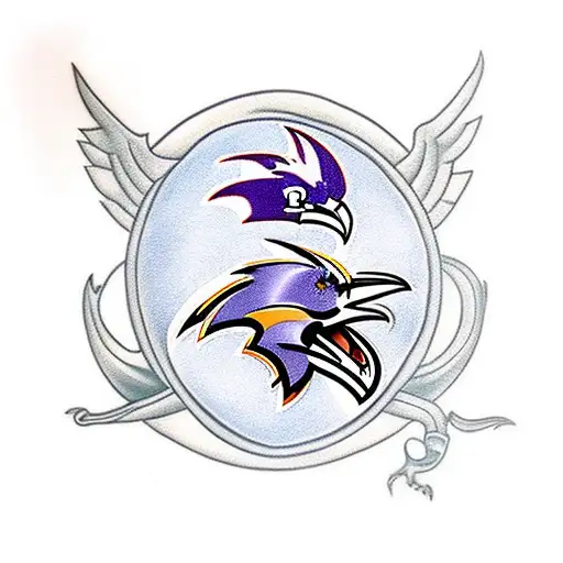 Baltimore Ravens, Baltimore Orioles, Delaware, South Carolina, Iowa, LGBT tattoo design idea