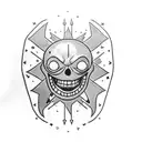 one piece flag tattoo design idea
