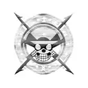one piece flag tattoo design idea