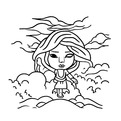 the character of Mary from Bruce Springsteen's song "Thunder Road" tattoo design idea