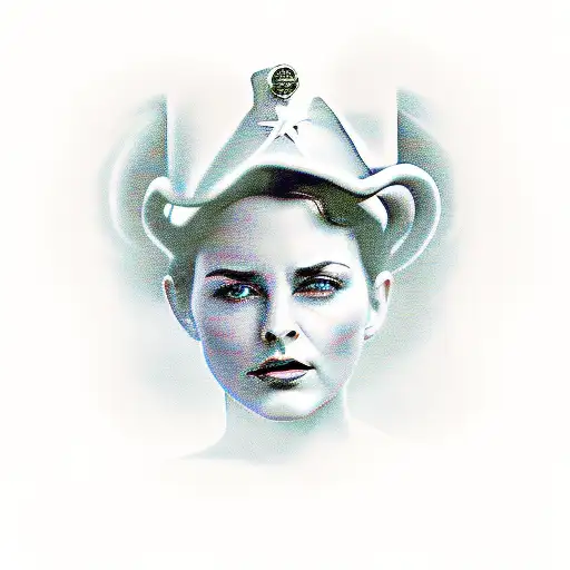 the character of Mary from Bruce Springsteen's song "Thunder Road" tattoo design idea