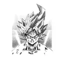 dragonball z goku arm tattoo design idea