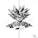 dragonball z goku arm tattoo design idea