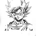 dragonball z goku arm tattoo design idea