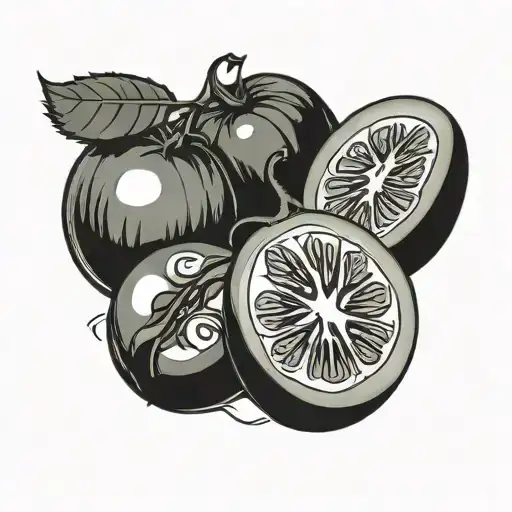 tomato kills cucumber tattoo design idea
