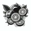 tomato kills cucumber tattoo design idea