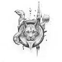 the four nature elements on the forearm  tattoo design idea