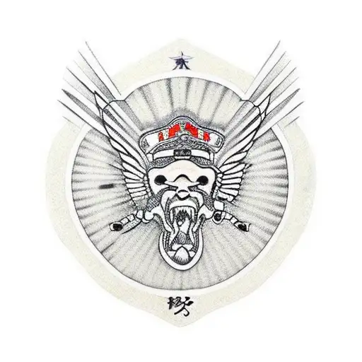 military police america tattoo design idea