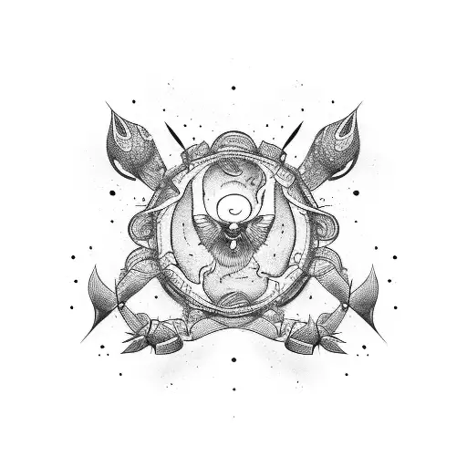 Circling between depressed and manic tattoo design idea