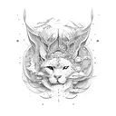 Circling between depressed and manic tattoo design idea