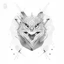 Circling between depressed and manic tattoo design idea