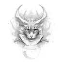 Circling between depressed and manic tattoo design idea