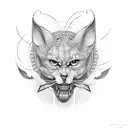 Circling between depressed and manic tattoo design idea