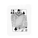 man holding playing cards tattoo design idea