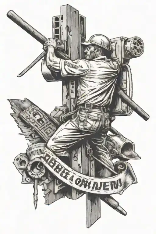 lineman, IBEW, ticket, local 9 Chicago, 8333373 tattoo design idea