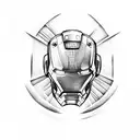 Ironman triathlon symbol tattoo design idea