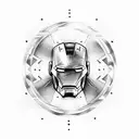 Ironman triathlon symbol tattoo design idea