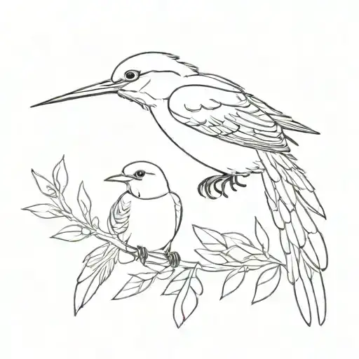 birds of a feather  tattoo design idea