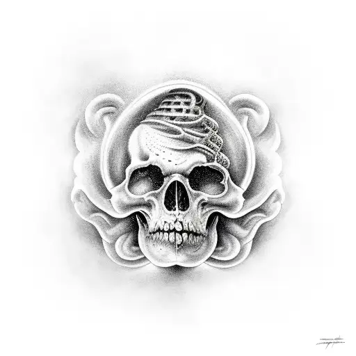 heaven and hell colliding  tattoo design idea