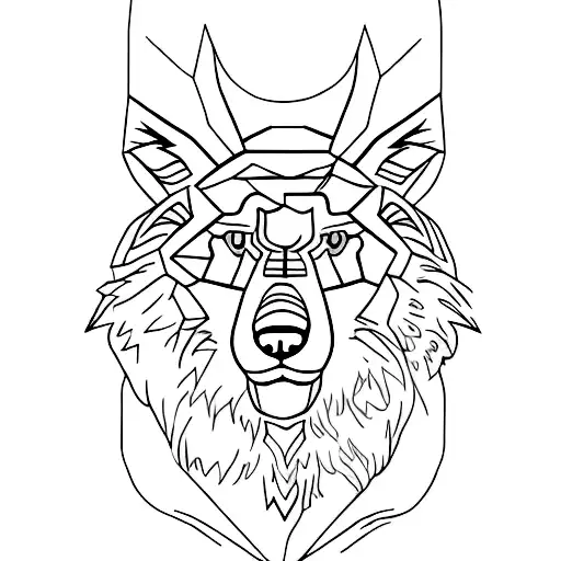 dacian wolf tattoo design idea