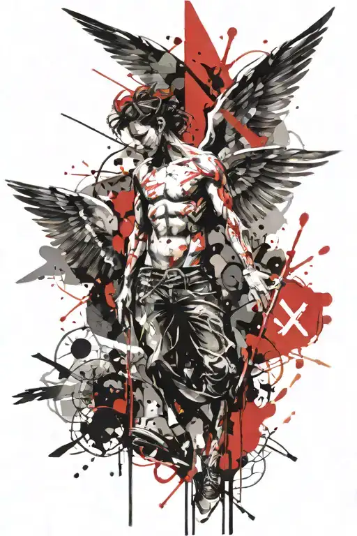 angel Gabriel tattoo design idea