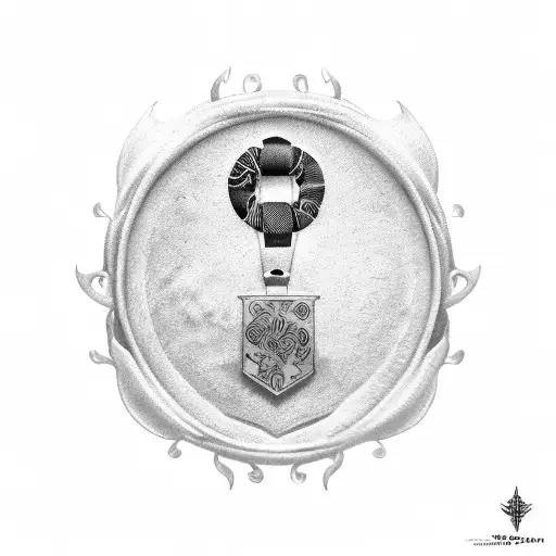 medal with writing "ifrs17 survivor" tattoo design idea